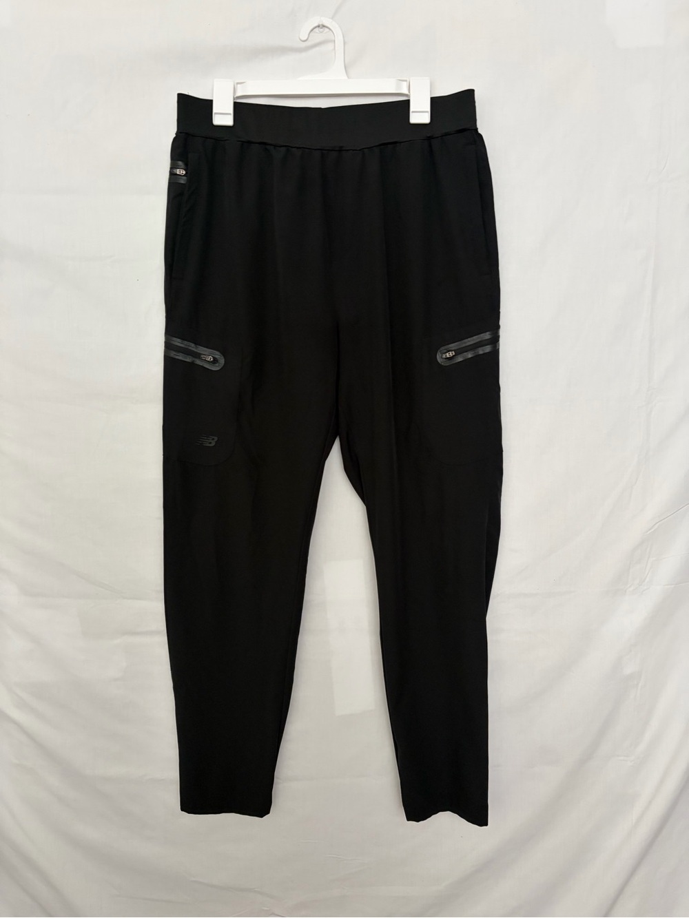 New Balance Mens XL Black Athletic Zippered Cargo Jogger Pants Stretch(A969)